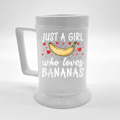 Funny Banana Design For Women Girl Banana Fruit Food Lovers Beer Stein