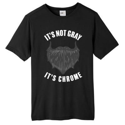 Funny Beard Design For Boy Gray Chrome Beard Lovers Tall Fusion ChromaSoft Performance T-Shirt