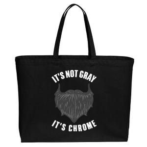 Funny Beard Design For Boy Gray Chrome Beard Lovers Cotton Canvas Jumbo Tote