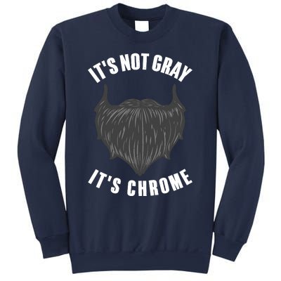 Funny Beard Design For Boy Gray Chrome Beard Lovers Sweatshirt