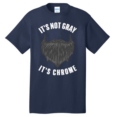 Funny Beard Design For Boy Gray Chrome Beard Lovers Tall T-Shirt