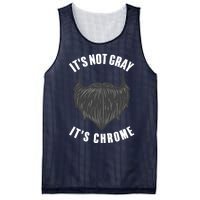 Funny Beard Design For Boy Gray Chrome Beard Lovers Mesh Reversible Basketball Jersey Tank