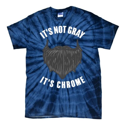 Funny Beard Design For Boy Gray Chrome Beard Lovers Tie-Dye T-Shirt