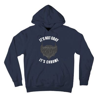 Funny Beard Design For Boy Gray Chrome Beard Lovers Tall Hoodie