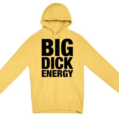 Funny Big Dick Energy Gift BDE Adult Humor Meme Workout Ego Flex Bro Gift Premium Pullover Hoodie