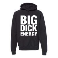 Funny Big Dick Energy Gift BDE Adult Humor Meme Workout Ego Flex Bro Gift Premium Hoodie