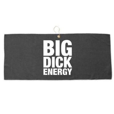 Funny Big Dick Energy Gift BDE Adult Humor Meme Workout Ego Flex Bro Gift Large Microfiber Waffle Golf Towel