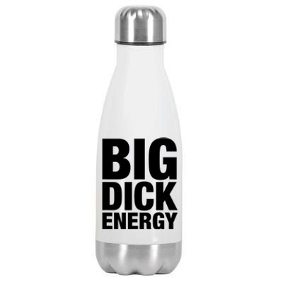 Funny Big Dick Energy Gift BDE Adult Humor Meme Workout Ego Flex Bro Gift Stainless Steel Insulated Water Bottle