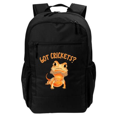 Funny Bearded Dragon Got Crickets Lizard Reptile Herpetology Backpack