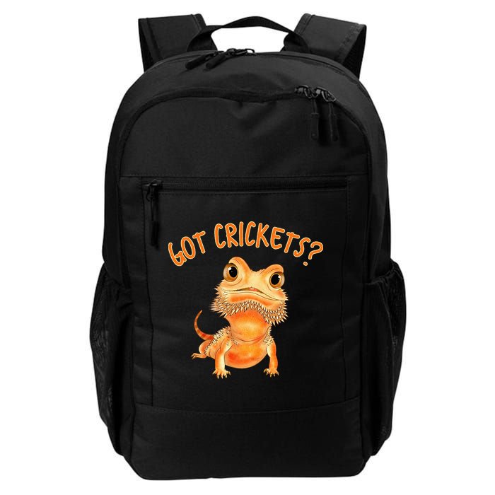 Funny Bearded Dragon Got Crickets Lizard Reptile Herpetology Backpack