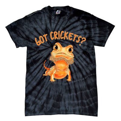Funny Bearded Dragon Got Crickets Lizard Reptile Herpetology Tie-Dye T-Shirt