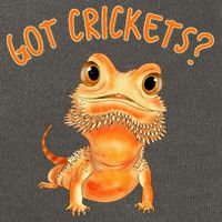 Funny Bearded Dragon Got Crickets Lizard Reptile Herpetology Cotton Canvas Backpack