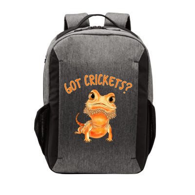 Funny Bearded Dragon Got Crickets Lizard Reptile Herpetology Vector Backpack
