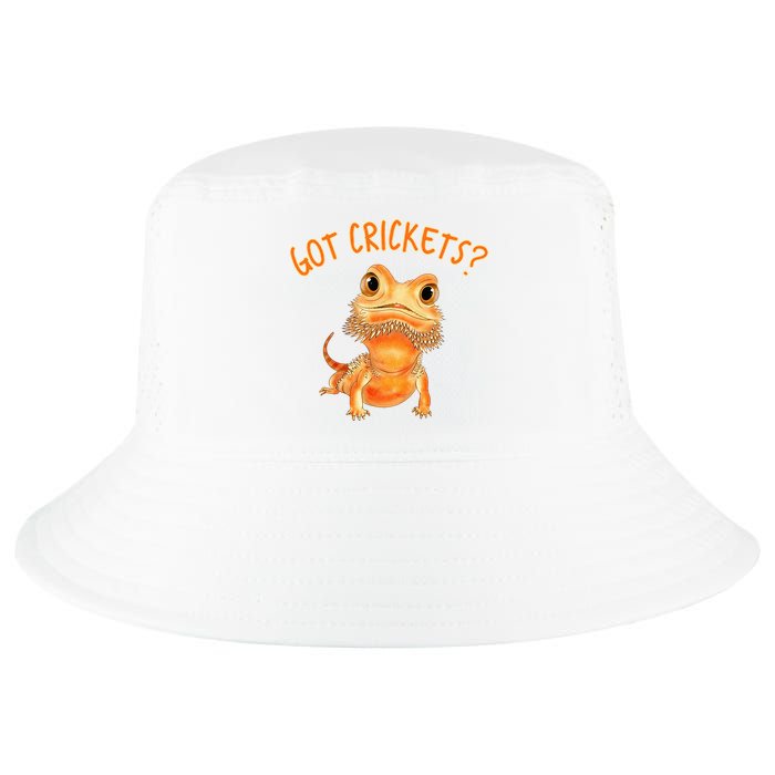 Funny Bearded Dragon Got Crickets Lizard Reptile Herpetology Cool Comfort Performance Bucket Hat