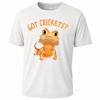 Funny Bearded Dragon Got Crickets Lizard Reptile Herpetology Cooling Performance Crew T-Shirt