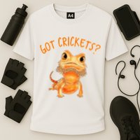 Funny Bearded Dragon Got Crickets Lizard Reptile Herpetology Cooling Performance Crew T-Shirt