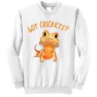Funny Bearded Dragon Got Crickets Lizard Reptile Herpetology Sweatshirt