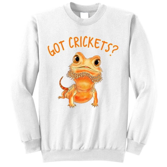 Funny Bearded Dragon Got Crickets Lizard Reptile Herpetology Sweatshirt