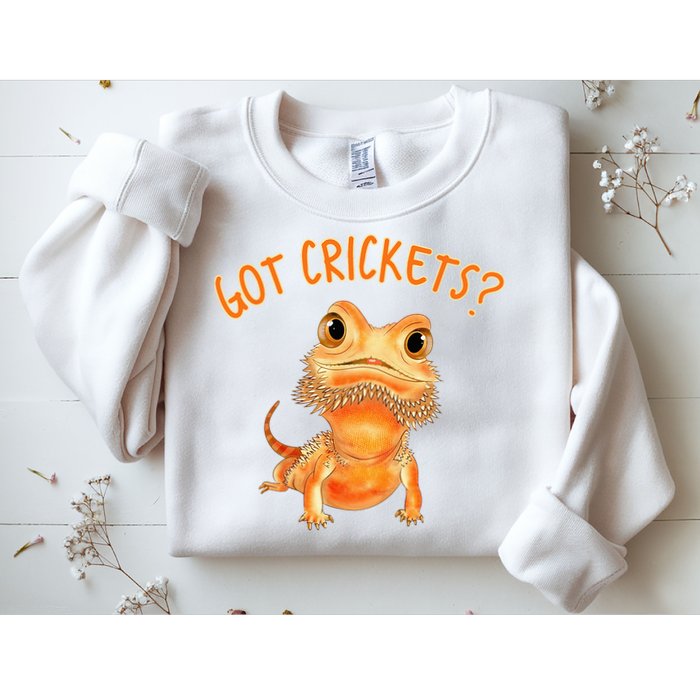 Funny Bearded Dragon Got Crickets Lizard Reptile Herpetology Sweatshirt