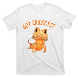 Funny Bearded Dragon Got Crickets Lizard Reptile Herpetology T-Shirt