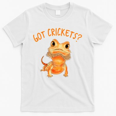 Funny Bearded Dragon Got Crickets Lizard Reptile Herpetology T-Shirt
