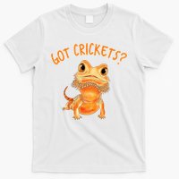 Funny Bearded Dragon Got Crickets Lizard Reptile Herpetology T-Shirt