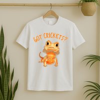 Funny Bearded Dragon Got Crickets Lizard Reptile Herpetology T-Shirt