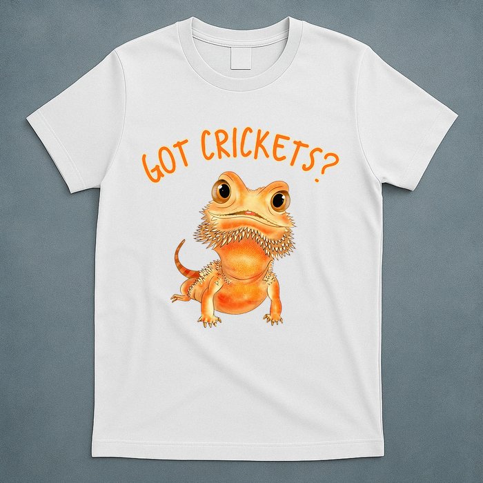 Funny Bearded Dragon Got Crickets Lizard Reptile Herpetology T-Shirt