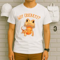 Funny Bearded Dragon Got Crickets Lizard Reptile Herpetology T-Shirt