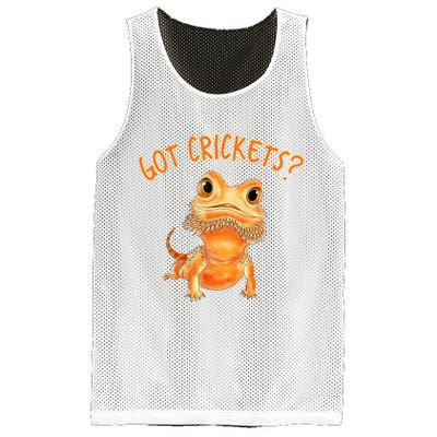 Funny Bearded Dragon Got Crickets Lizard Reptile Herpetology Mesh Reversible Basketball Jersey Tank