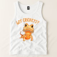 Funny Bearded Dragon Got Crickets Lizard Reptile Herpetology Tank Top