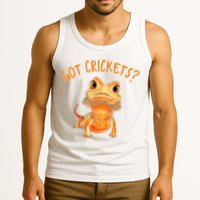 Funny Bearded Dragon Got Crickets Lizard Reptile Herpetology Tank Top