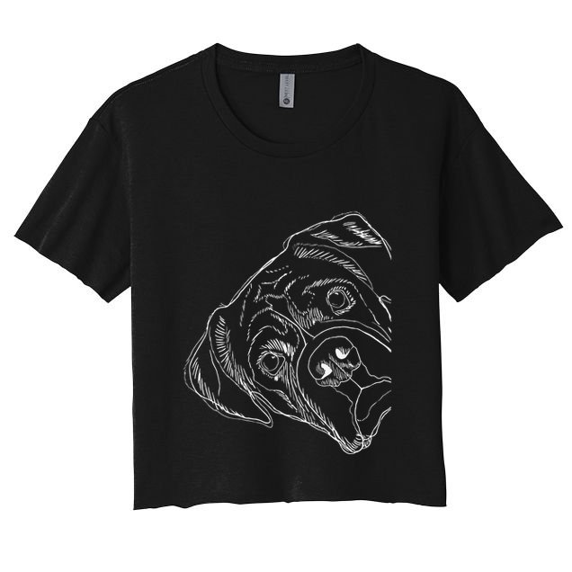 Funny Boxer Dog Crop Top