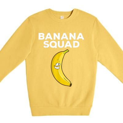 Funny Banana Design For Men Women Kids Banana Fruit Lovers Premium Crewneck Sweatshirt