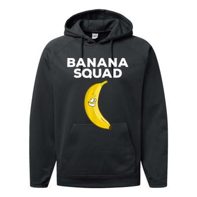 Funny Banana Design For Men Women Kids Banana Fruit Lovers Performance Fleece Hoodie