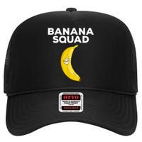 Funny Banana Design For Men Women Kids Banana Fruit Lovers High Crown Mesh Back Trucker Hat