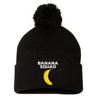 Funny Banana Design For Men Women Kids Banana Fruit Lovers Pom Pom 12in Knit Beanie