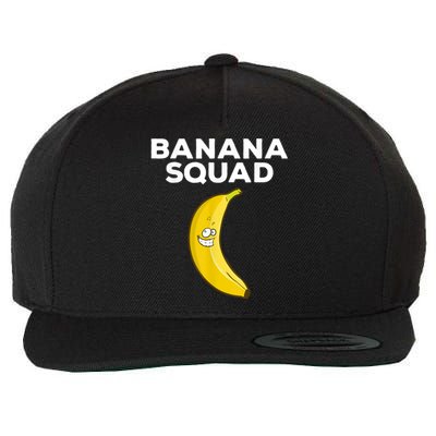 Funny Banana Design For Men Women Kids Banana Fruit Lovers Wool Snapback Cap