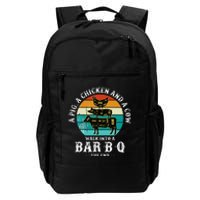 Funny BBQ DAD A Pig A Chicken And A Cow Walk into a BarBQ Daily Commute Backpack