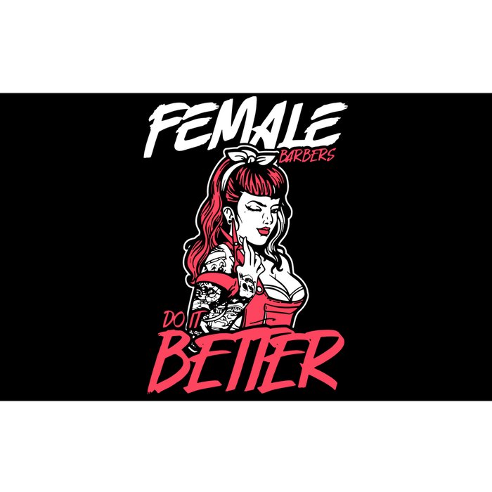 Female Barbers Do It Better Hairdresser Girl Bumper Sticker