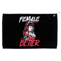 Female Barbers Do It Better Hairdresser Girl Grommeted Golf Towel