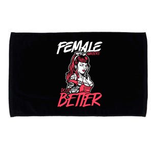 Female Barbers Do It Better Hairdresser Girl Microfiber Hand Towel