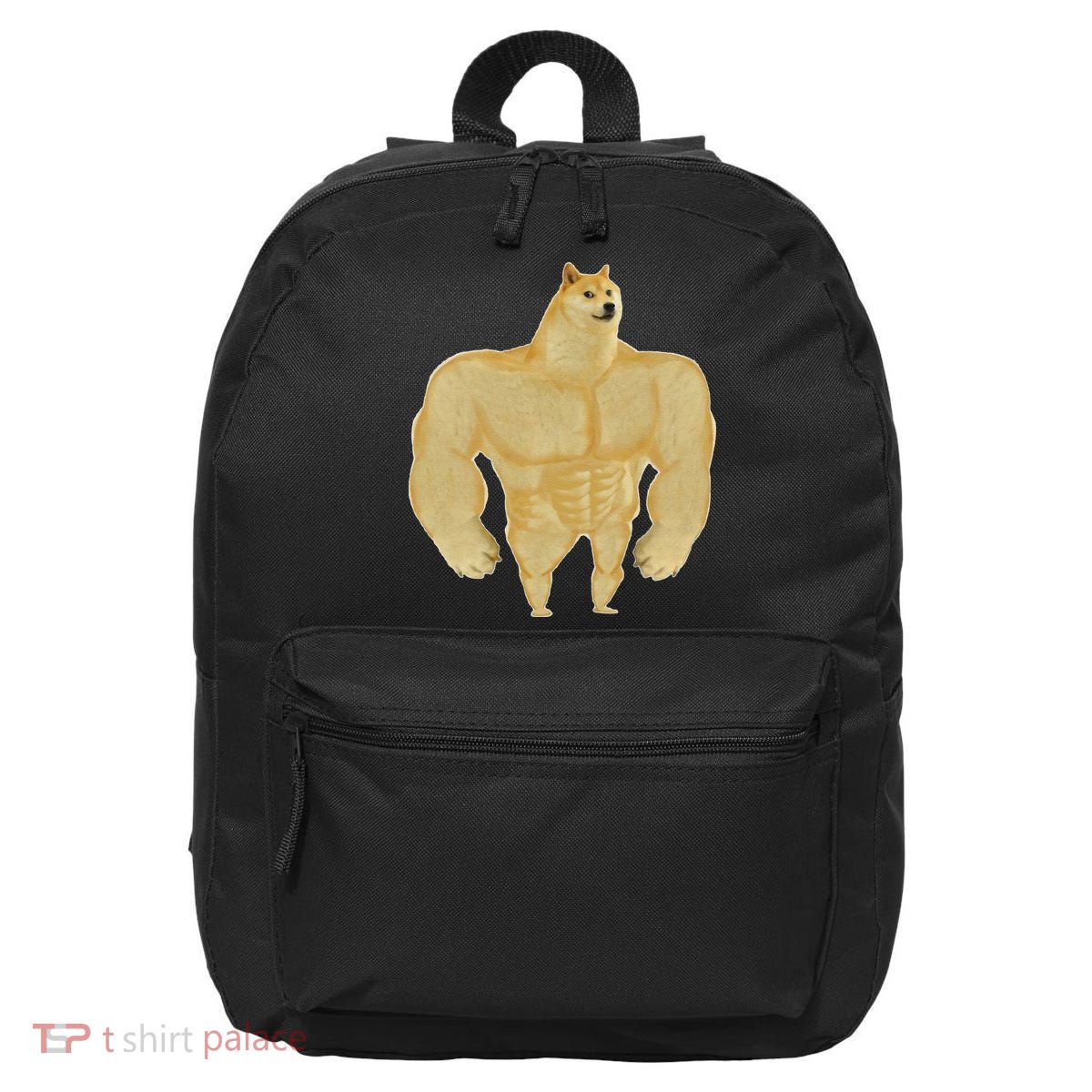 Funny Buff Doge Chiba Dog Gym Meme Funny Swole Doge Meme 16 in Basic Backpack