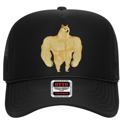 Funny Buff Doge Chiba Dog Gym Meme Funny Swole Doge Meme Trucker Hat