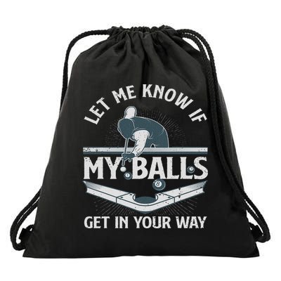 Funny Billiards Design For Women Billiard Pool Player Drawstring Bag