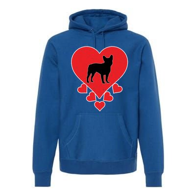 French Bulldog Dog Lover Valentine's Day French Bulldog Gift Premium Hoodie