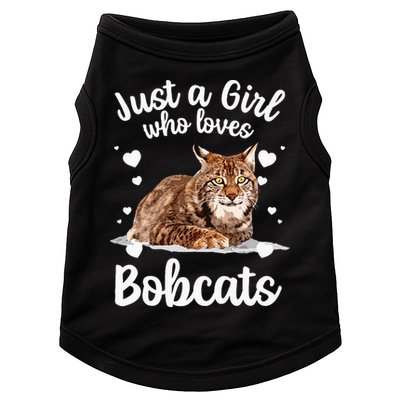 Funny Bobcat Design For Women Girls Pet Cat Bobcat Animal Doggie Tank