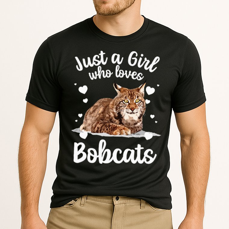 Funny Bobcat Design For Women Girls Pet Cat Bobcat Animal Cooling Performance Crew T-Shirt