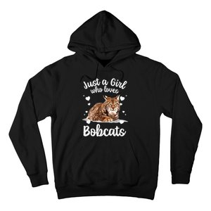 Funny Bobcat Design For Women Girls Pet Cat Bobcat Animal Hoodie