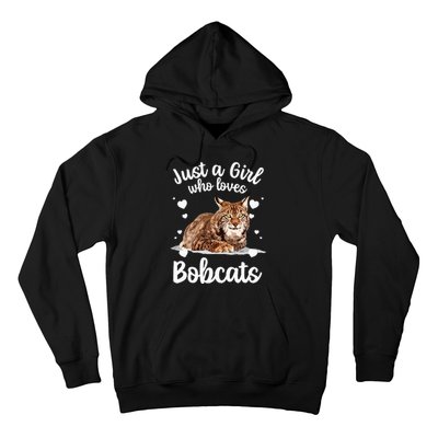 Funny Bobcat Design For Women Girls Pet Cat Bobcat Animal Hoodie